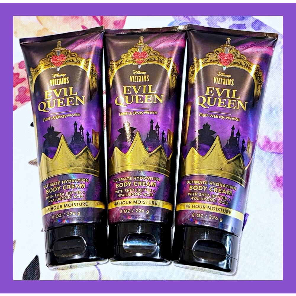 Bath & Body Works Evil Queen Disney Villains Ultimate Hydration Body Cream x3